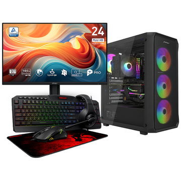 SETUP Ryzen 7 5700X RTX3050 8Go + MP243 E14 24" 144Hz + S101-BA-3