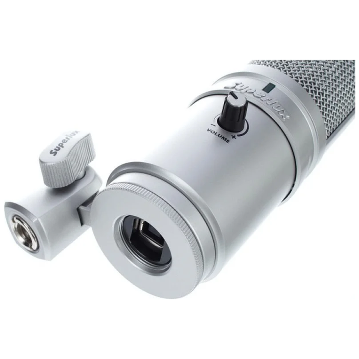 SUPERLUX E205U USB MICROPHONE STUDIO USB AVEC SUPPORT DE TABLE INCLUS