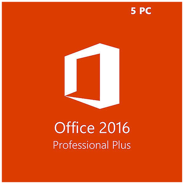Microsoft Office 2016 Professionnel Plus - 5 Clés Officielles Boîte