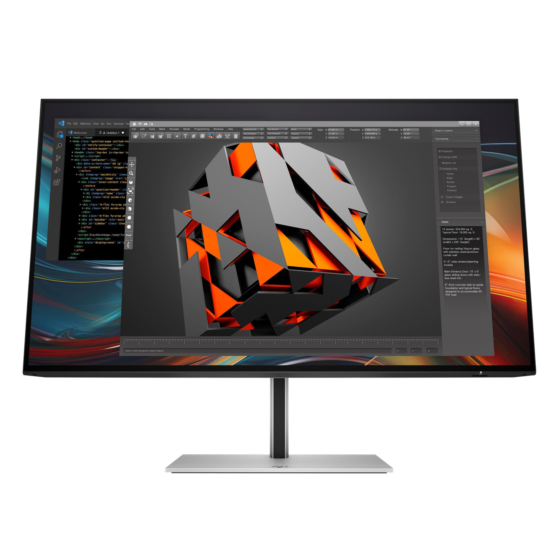 Moniteur HP Series 7 Pro 724pf 23.8" FHD IPS 100Hz - Vue produit 1