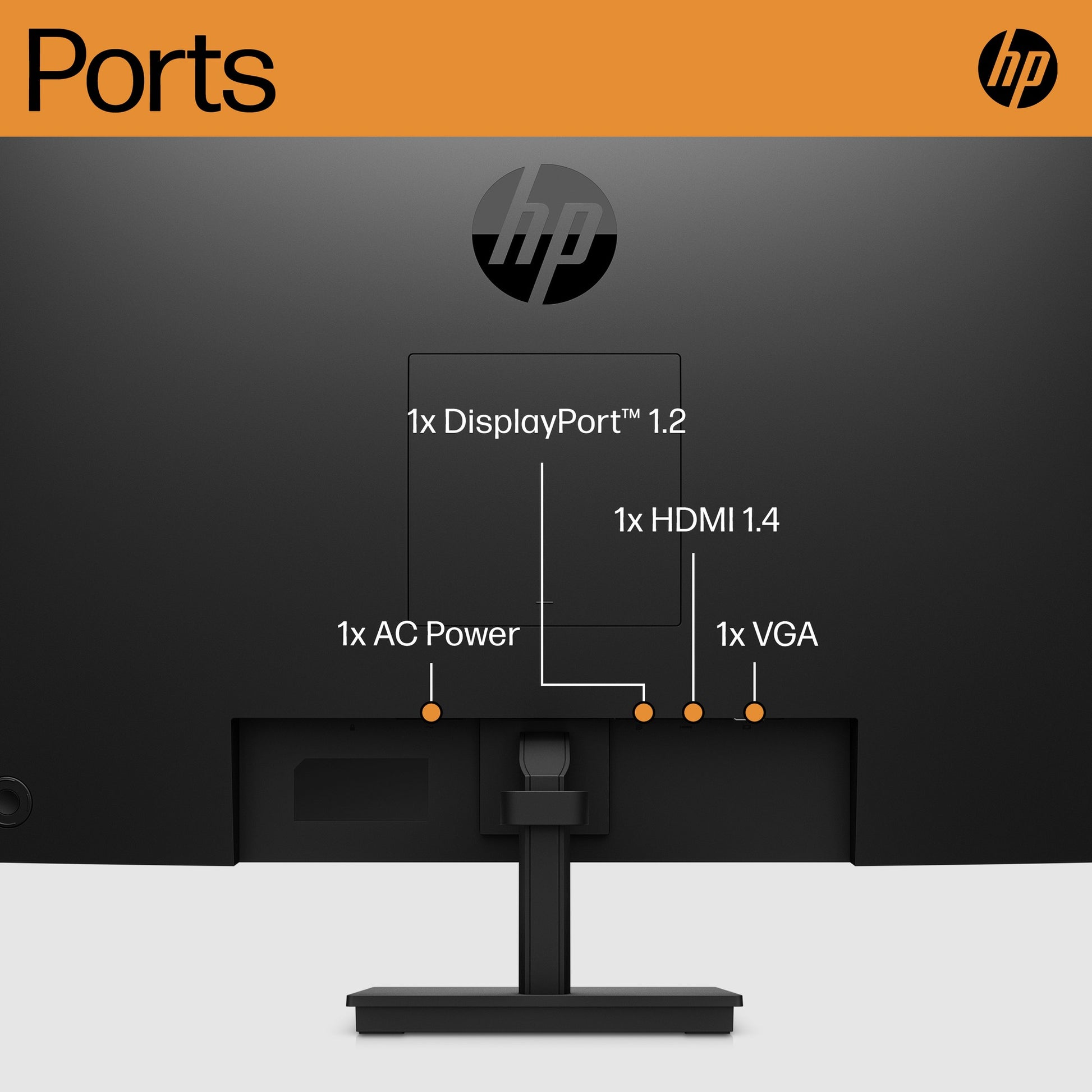 Moniteur HP V27i G5 Monitor 27" FHD LED - Rear (Back)