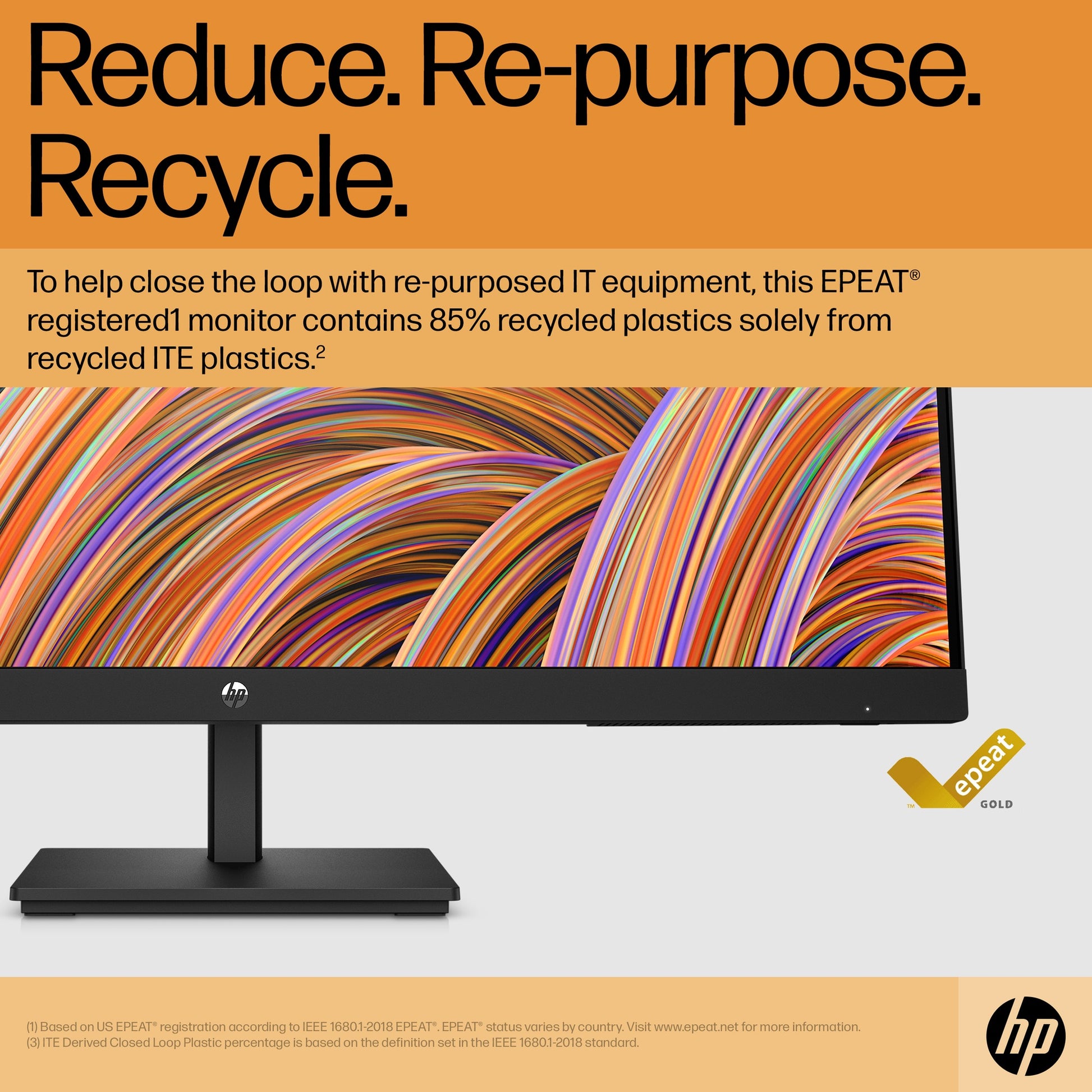 Moniteur HP V27i G5 Monitor 27" FHD LED - Side