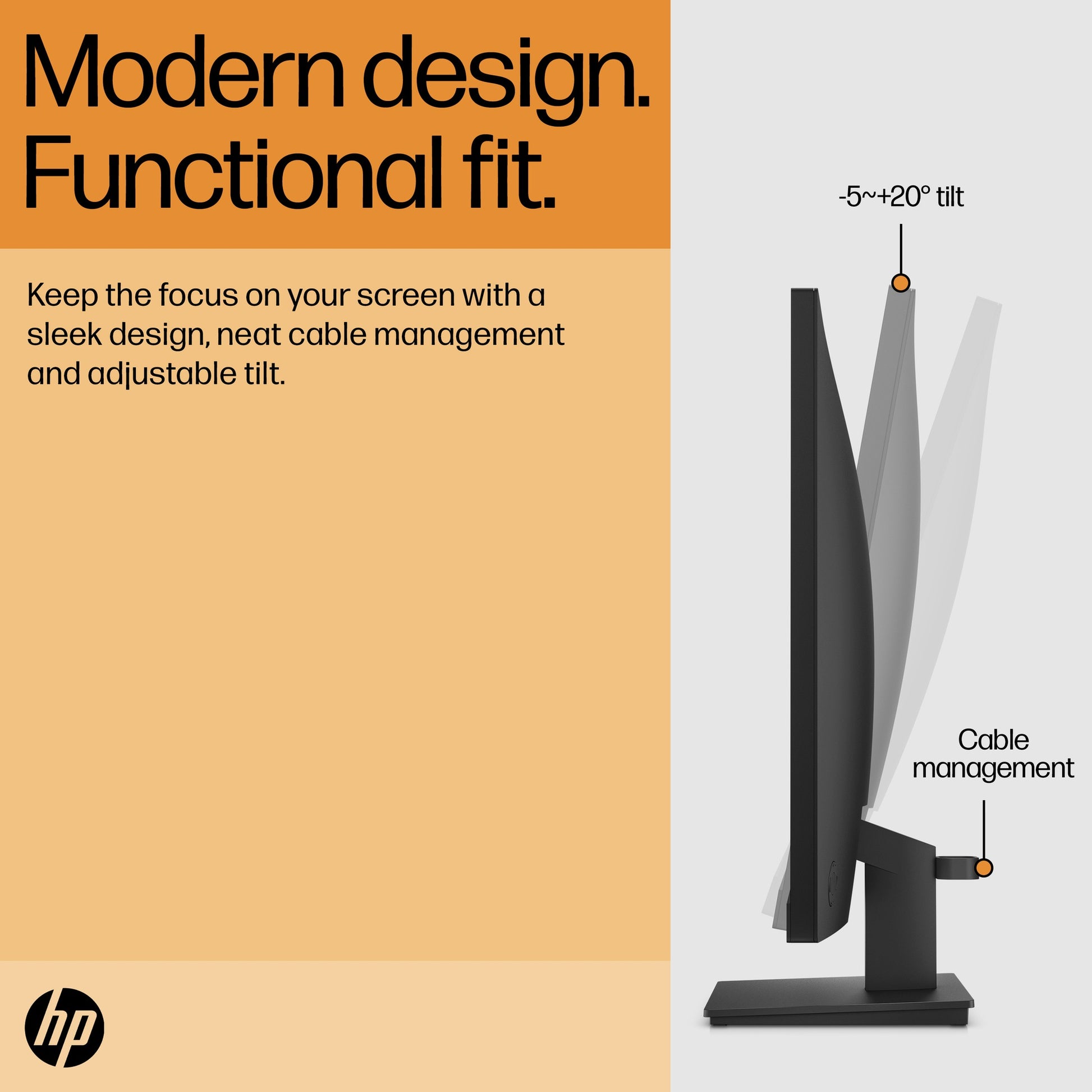 Moniteur HP V27i G5 Monitor 27" FHD LED - Top