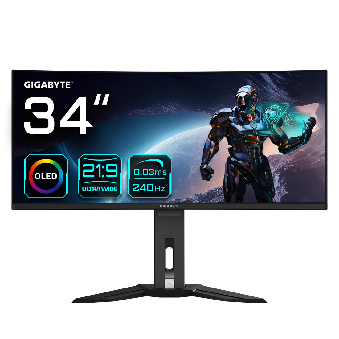 Moniteur Lenovo Moniteur Pro - Pro Monitor 36 Mois , , GTG 34" 2K OLED 240Hz - Front (Face)