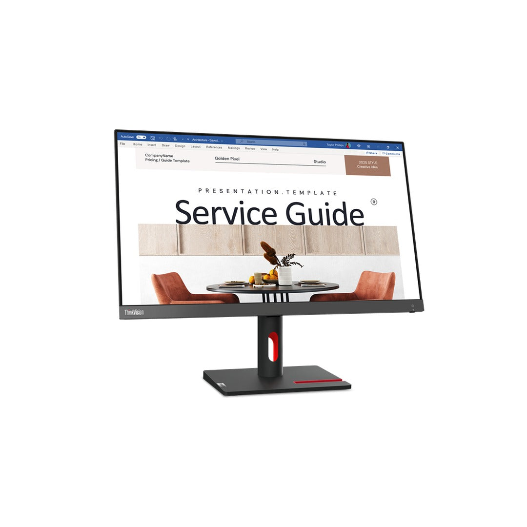 Moniteur Lenovo Moniteur ThinkVision S24i-30 36 Mois 24" LED - Front (Face)