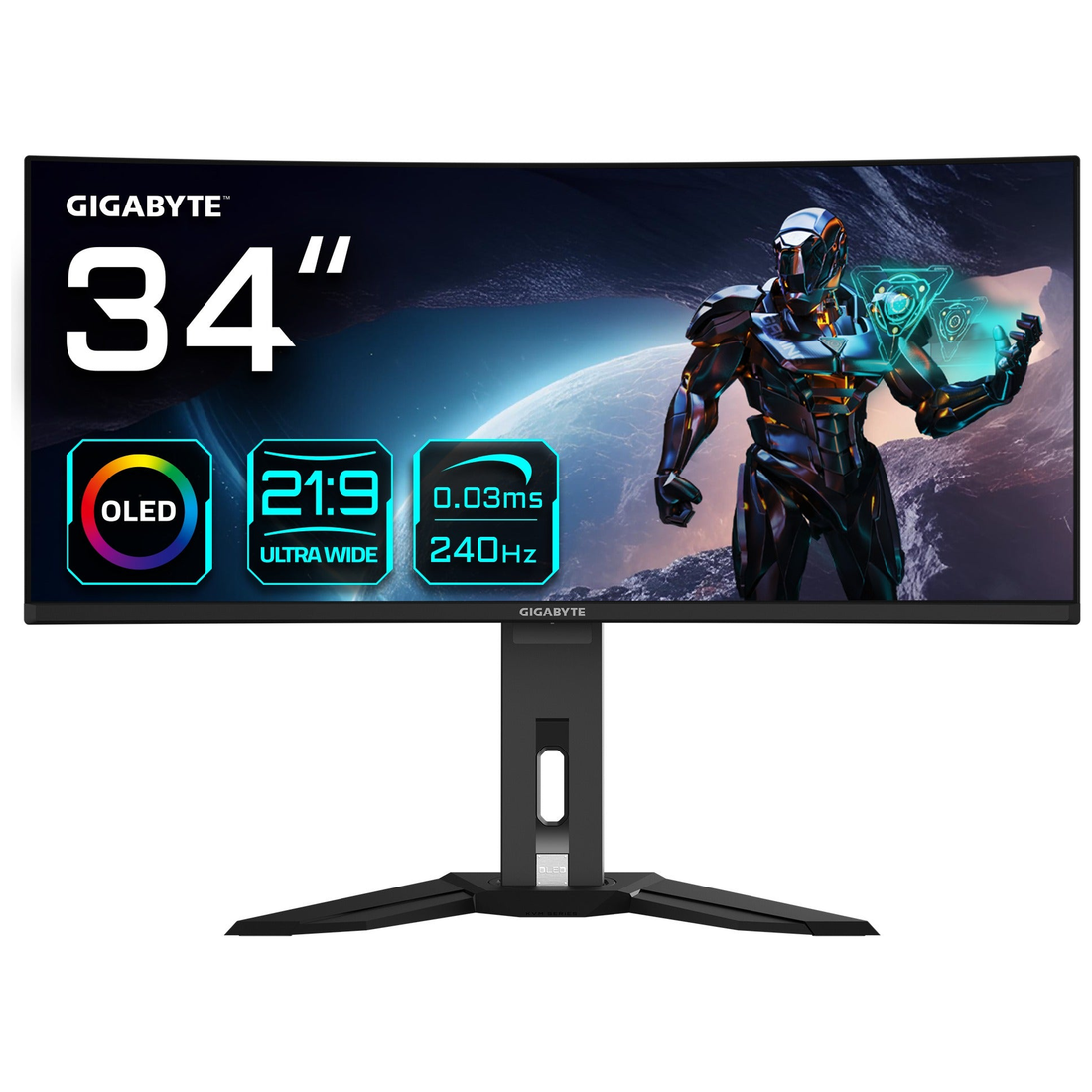 Moniteur Lenovo Pro Pro GTG 34" UWQHD OLED 240Hz - Front (Face)