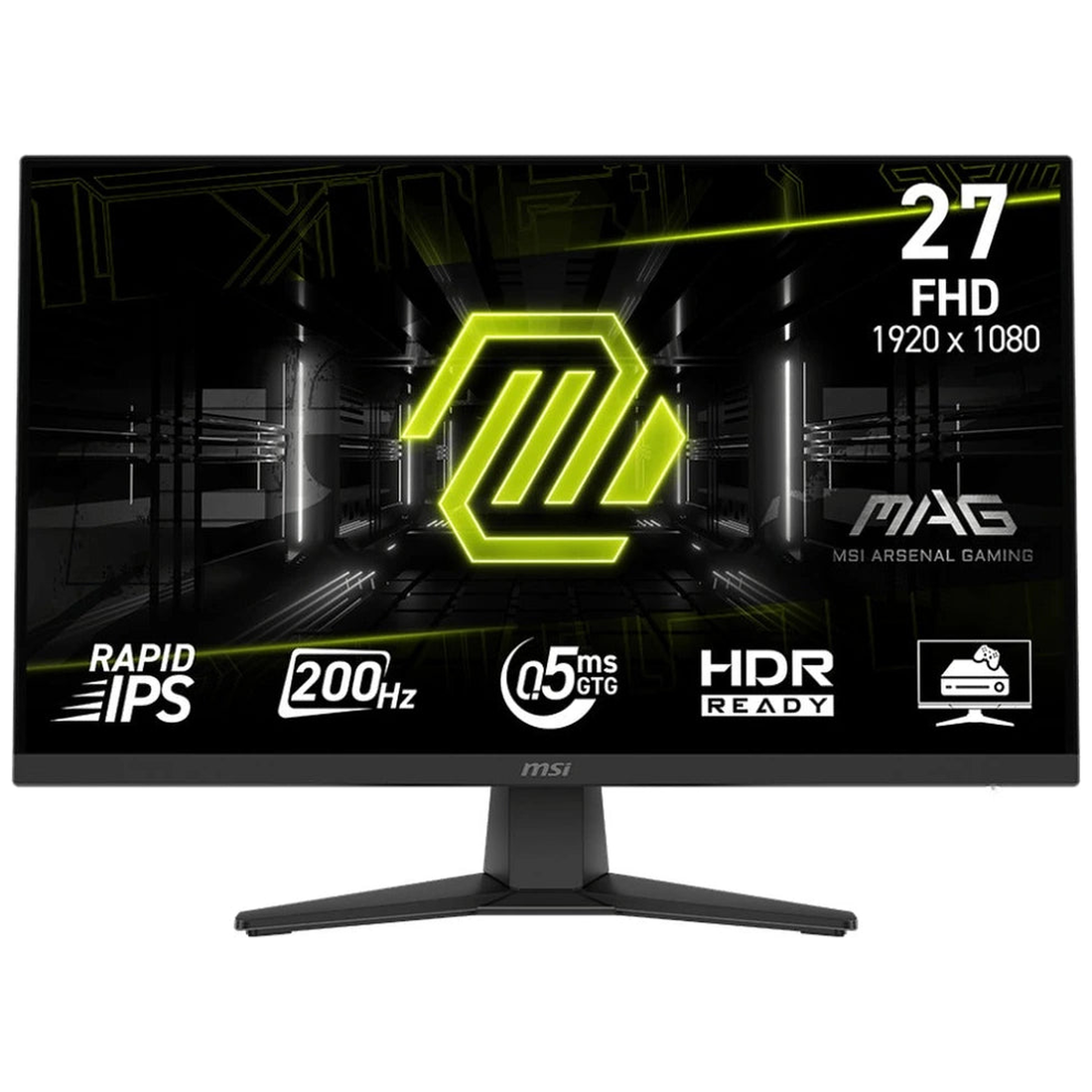 Moniteur MSI MAG 272F FHD IPS 200Hz - vue de face