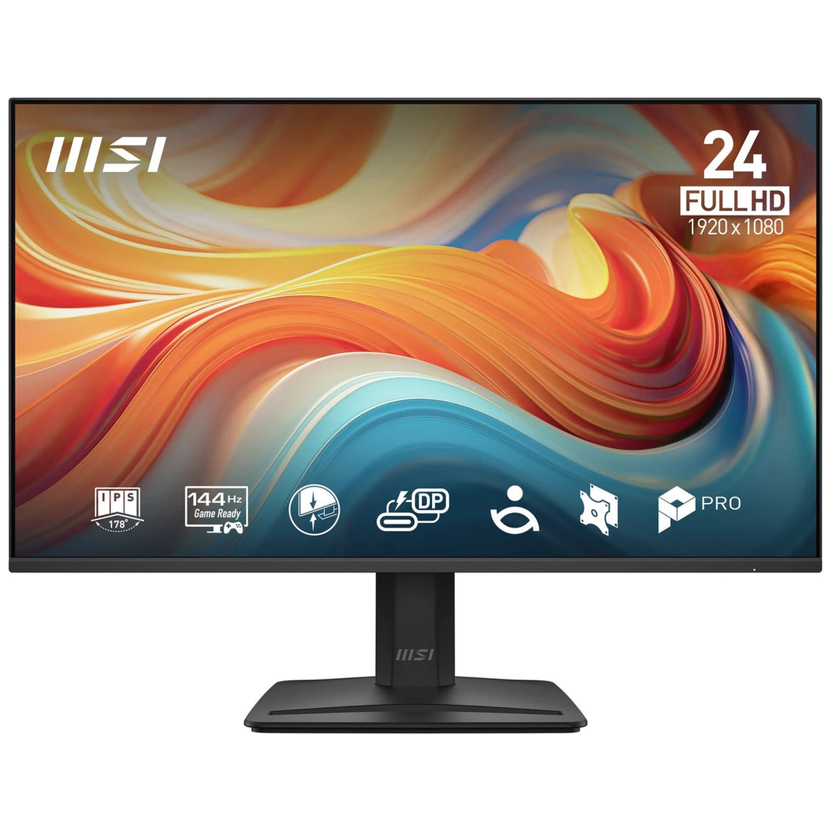 Moniteur MSI Pro MP242 E14A LCD FHD VA 144Hz - vue de face