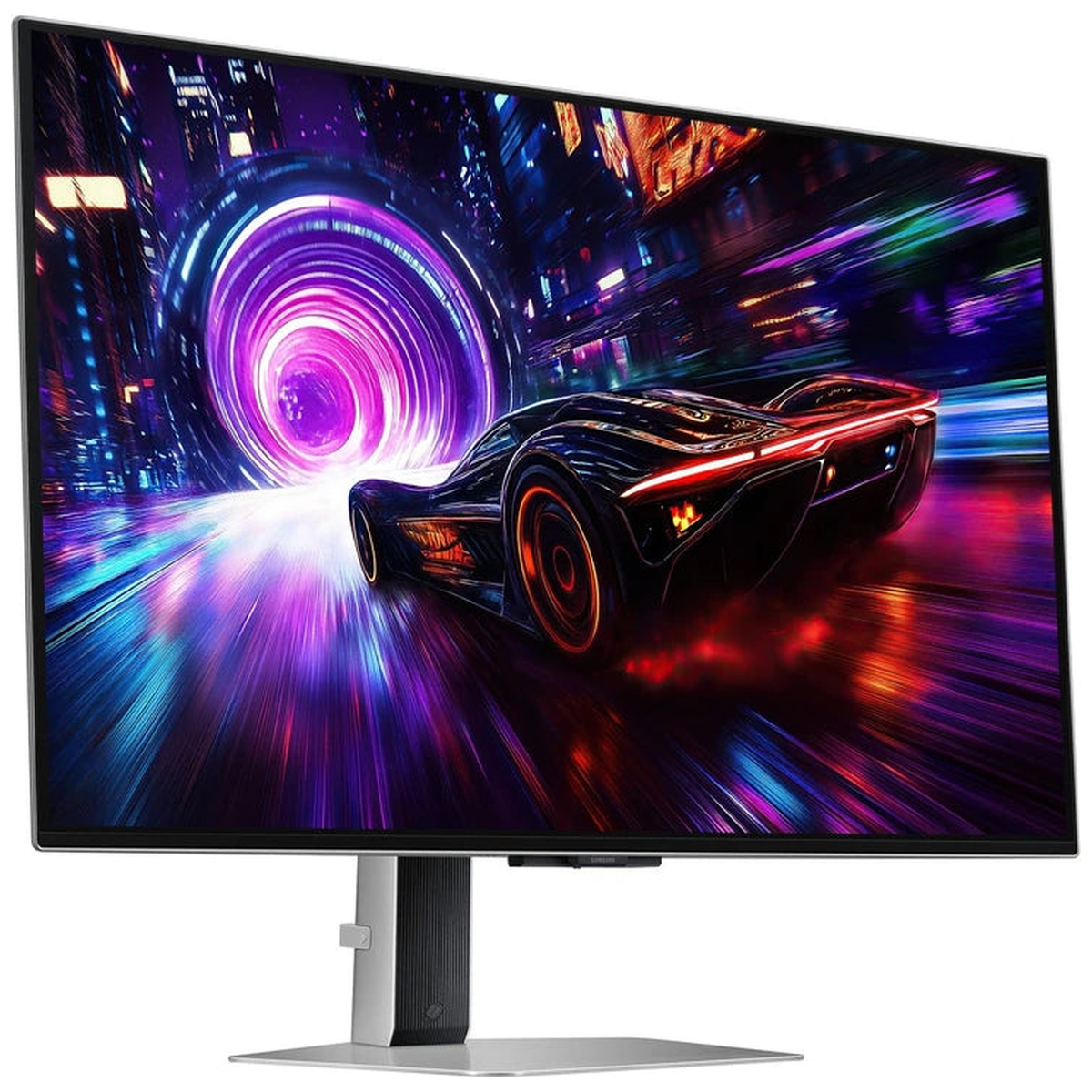 Moniteur Samsung G81SF 32" UHD OLED 240Hz - vue latérale