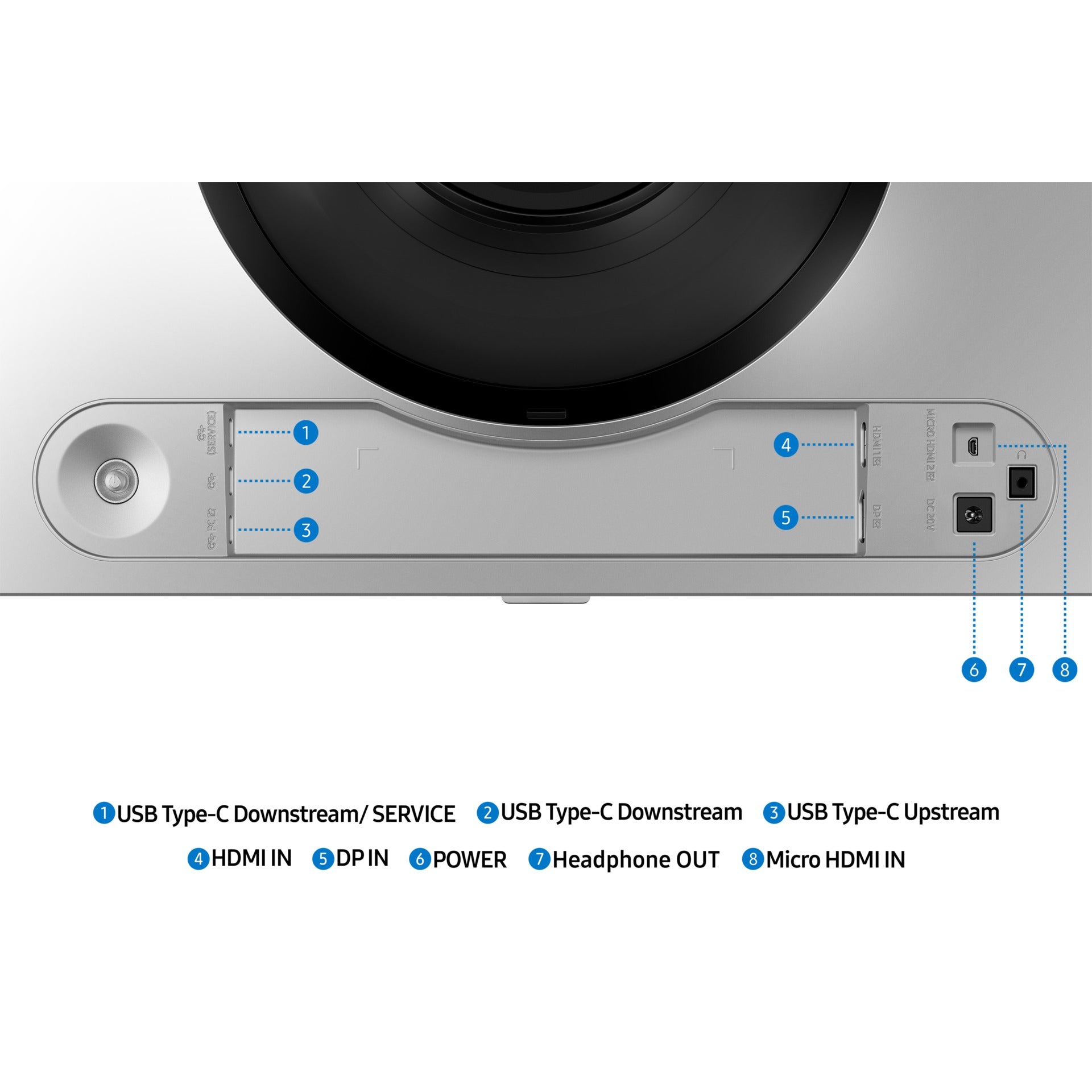 Moniteur Samsung Moniteur Smart Odyssey G9 G91SD DQHD 49" 5K OLED - Rear Right (3/4 POV)