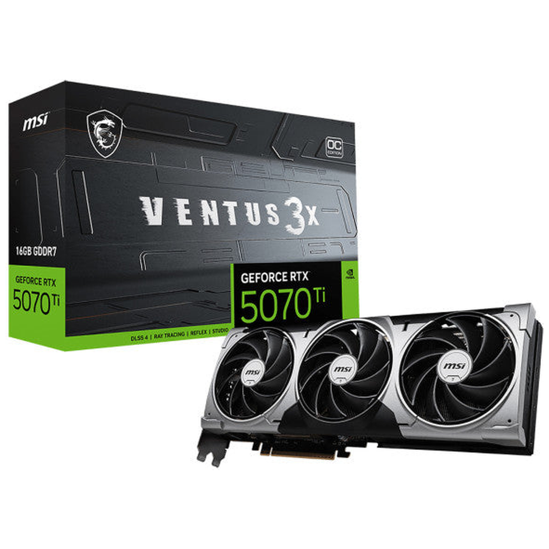 MSI GeForce RTX 5070 Ti 16Go GDDR7 VENTUS 3X OC