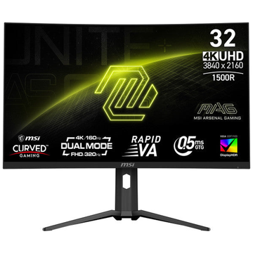 MSI MAG 321CUPDF 32" 160Hz Fast VA 0.5ms Curved 4K - image 1