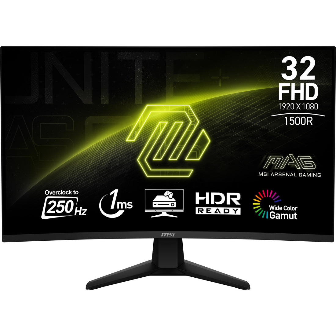 Moniteur MSI MAG 32C6X 31,5" 31.5" FHD VA 180Hz - Photo 1