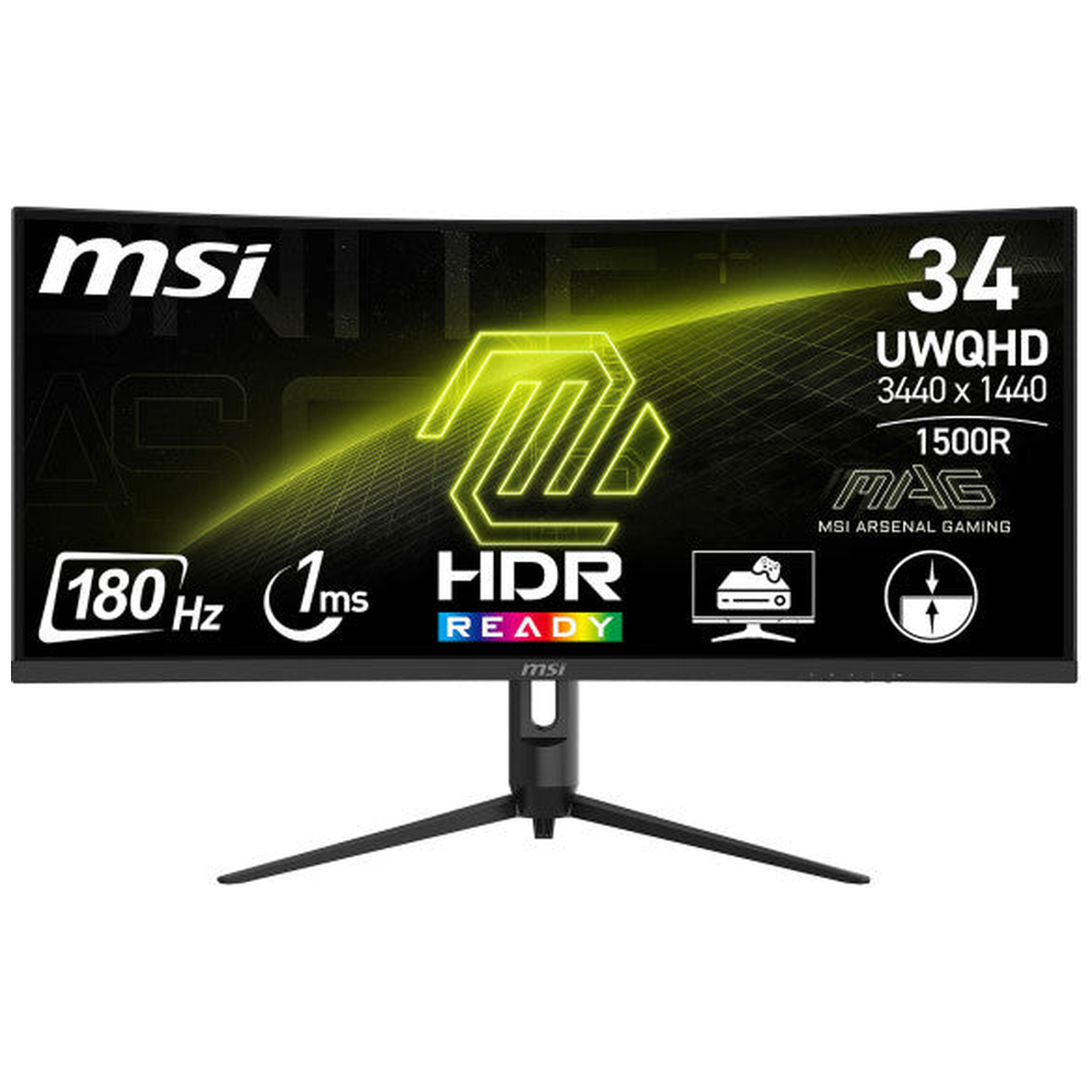 MSI MAG 342CQR E2 34" 180Hz 1ms Curved - image 1