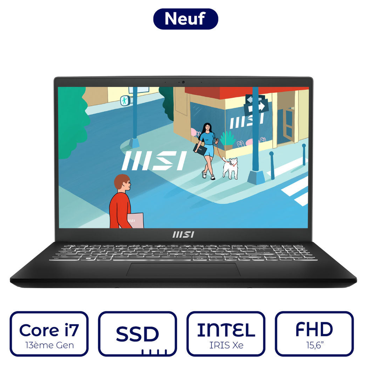 MSI MODERN 15 H B13M 261MA Core i7 13ème Gen | Prix Maroc