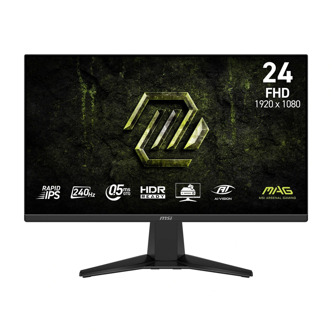 Moniteur MSI MAG 245F X24 LCD 24" FHD VA 240Hz - vue de face
