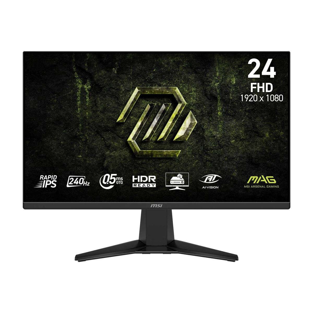Moniteur MSI MAG 245F X24 LCD 24" FHD VA 240Hz - vue de face