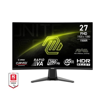 Moniteur MSI MAG 276CXF Incurvé 27" FHD VA 280Hz - vue de face