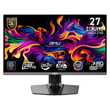 Moniteur MSI MPG 272URX QD UHD OLED 240Hz - vue de face