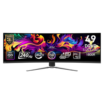 Moniteur MSI MPG 491CQPX 49" DQHD QD-OLED 240Hz - vue de face