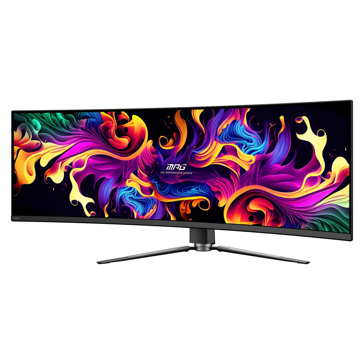 Moniteur MSI MPG 491CQPX 49" DQHD QD-OLED 240Hz - vue de profil