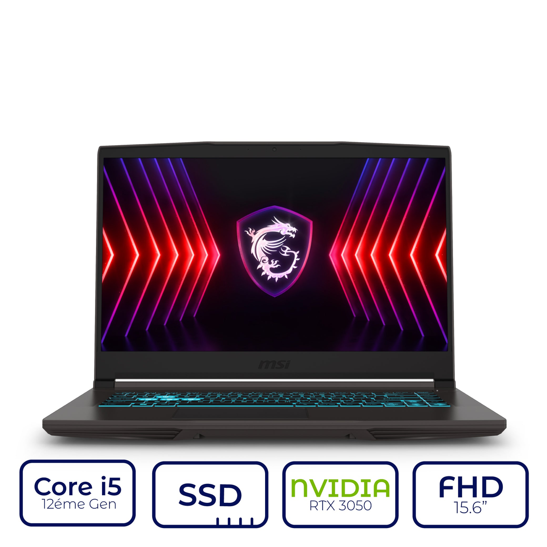 MSI Thin 15 B12UC i5 12ème Gen - NVIDIA RTX 3050 | Prix Maroc