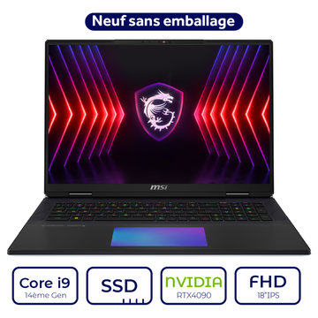 MSI Titan 18 HX A14VIG 006FR Intel Core i9 14ème Gen RTX4090 16GB | Pr