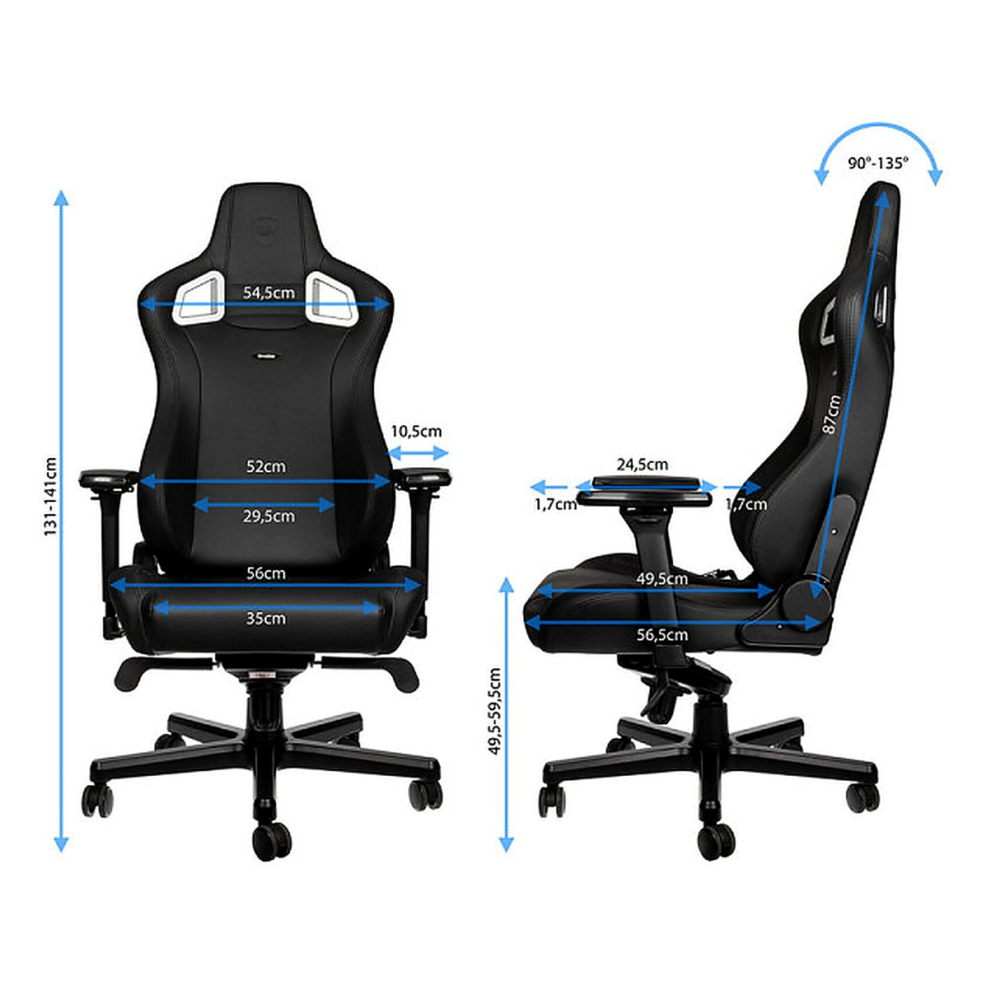 Chaise Noblechairs EPIC Black Edition - Photo 4