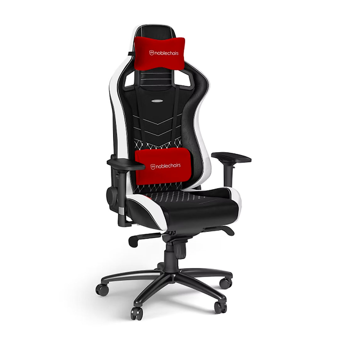 Chaise Noblechairs EPIC Real Leather Black/Red/White - Photo 1