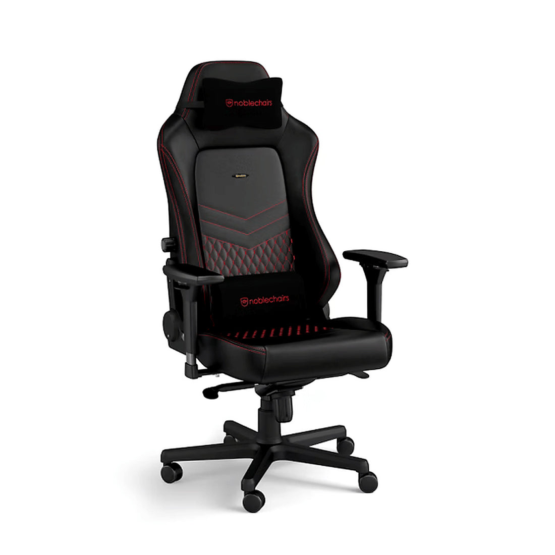 Chaise Noblechairs HERO Real Leather Black/Red - Photo 1