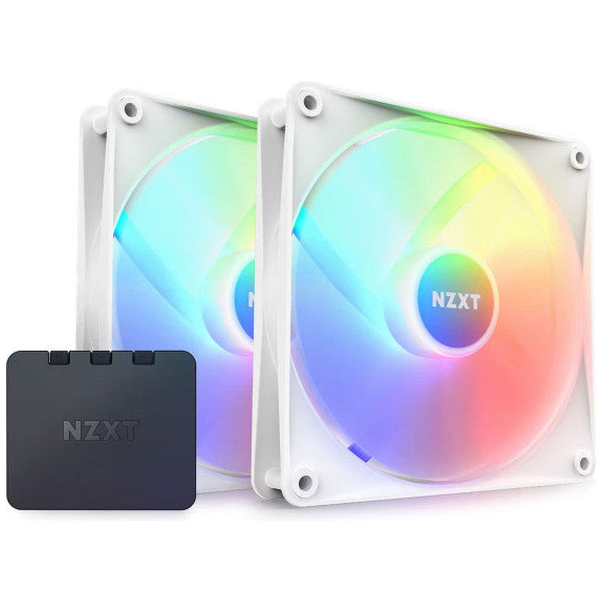 NZXT F140 RGB Core Twin Pack (White)
