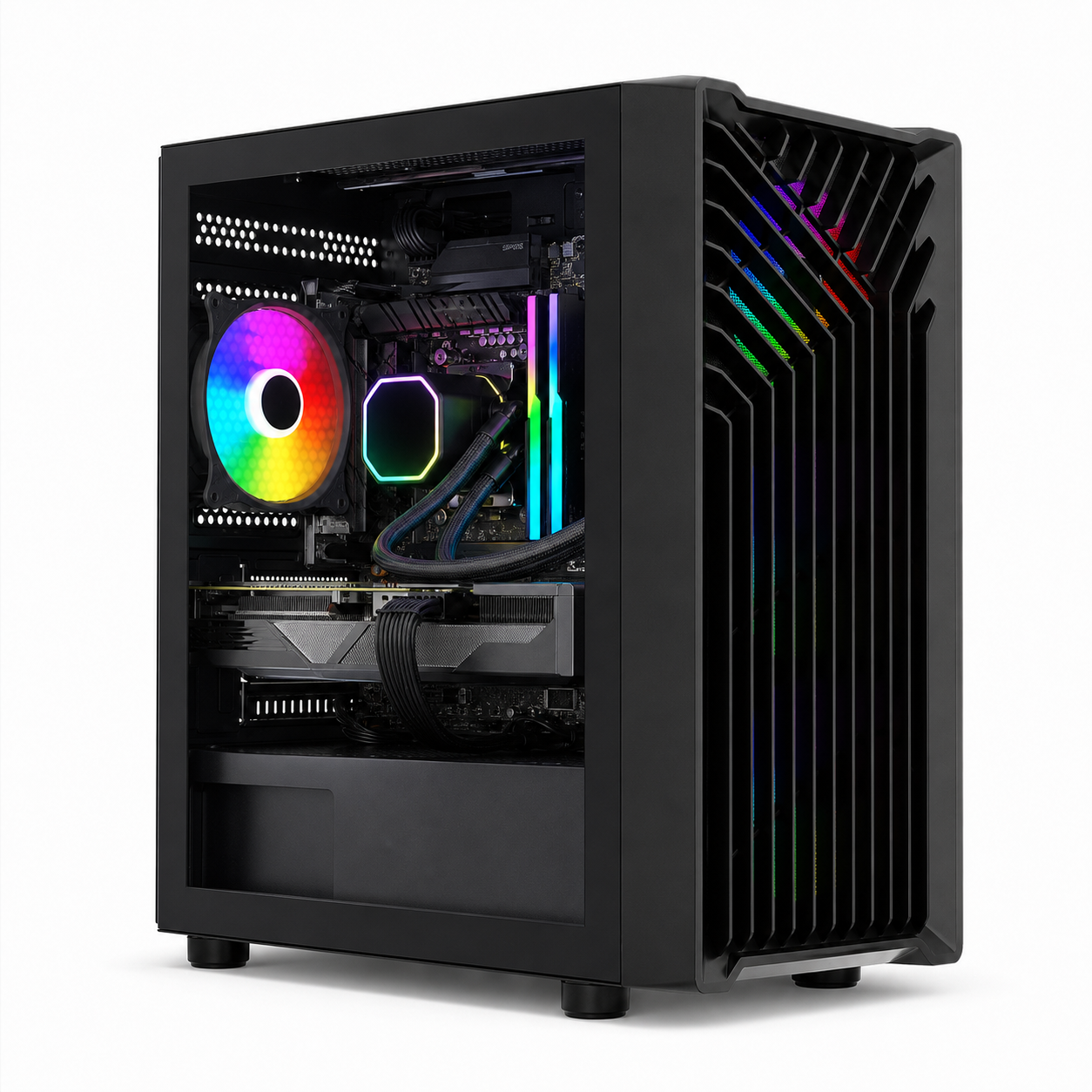 PC Gamer Ryzen 5 5600 - RTX 3060 12 Go - 16 Go DDR4 / SSD 512 Go - gestion interne des câbles