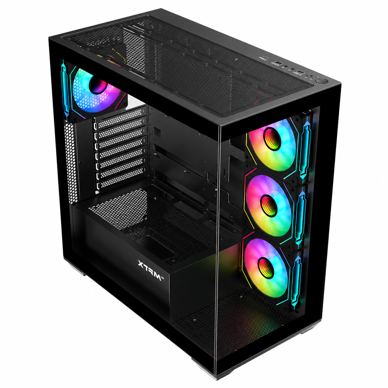 PC Gamer Ryzen 5 7600 - RTX 3050 8 Go - 16 Go DDR5 / SSD 512 Go - accès aux panneaux du boîtier