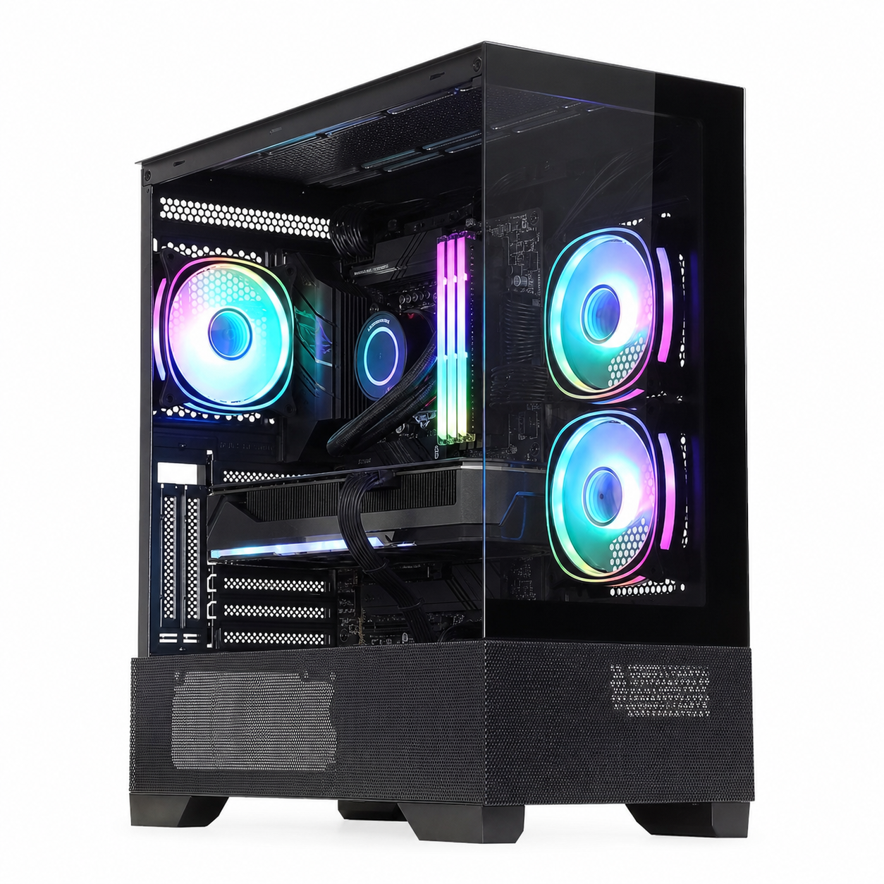 PC Gamer Ryzen 5 7600X - RTX 3060 12 Go - 16 Go DDR5 / SSD 512 Go - vue principale assemblée