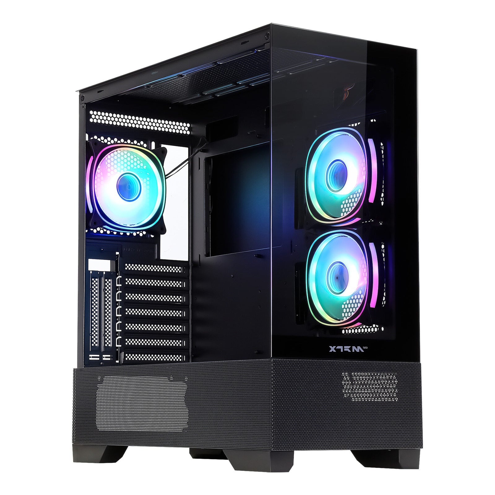 PC Gamer Ryzen 5 7600X - RTX 5060 Ti 8 Go - 16 Go DDR5 / SSD 512 Go - vue latérale du boîtier