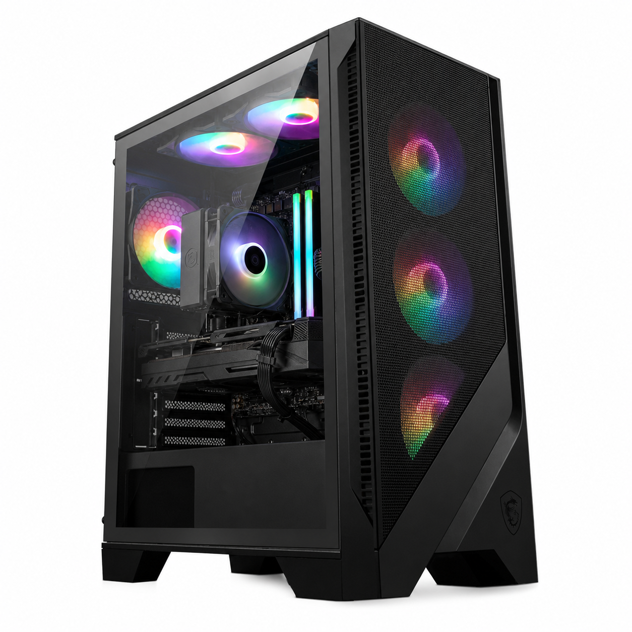 PC Gamer Ryzen 5 9600X - RTX 5070 12 Go - 32 Go DDR5 / SSD 1 To - vue principale assemblée