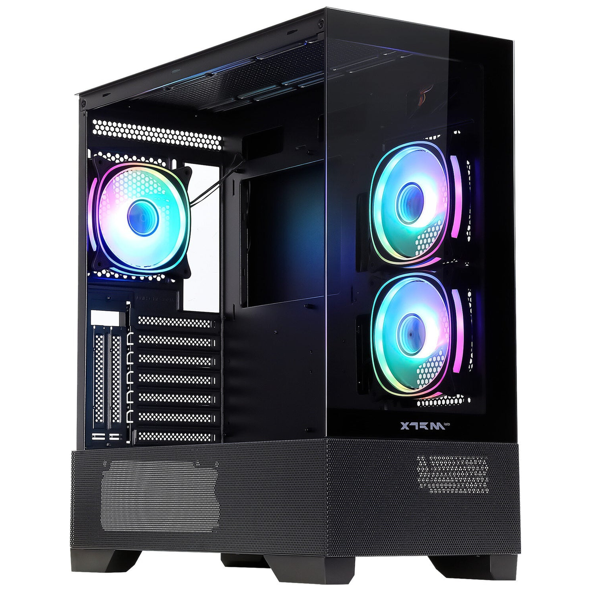 PC Gamer Ryzen 5 5600X - RTX 5060 Ti 16 Go - 32 Go DDR4 / SSD 1 To - vue latérale du boîtier
