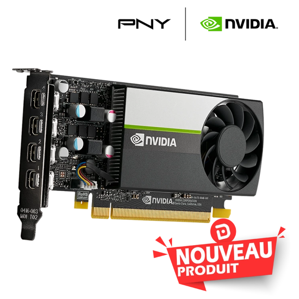 PNY Quadro T1000 8GB Pcie 4.0 x16