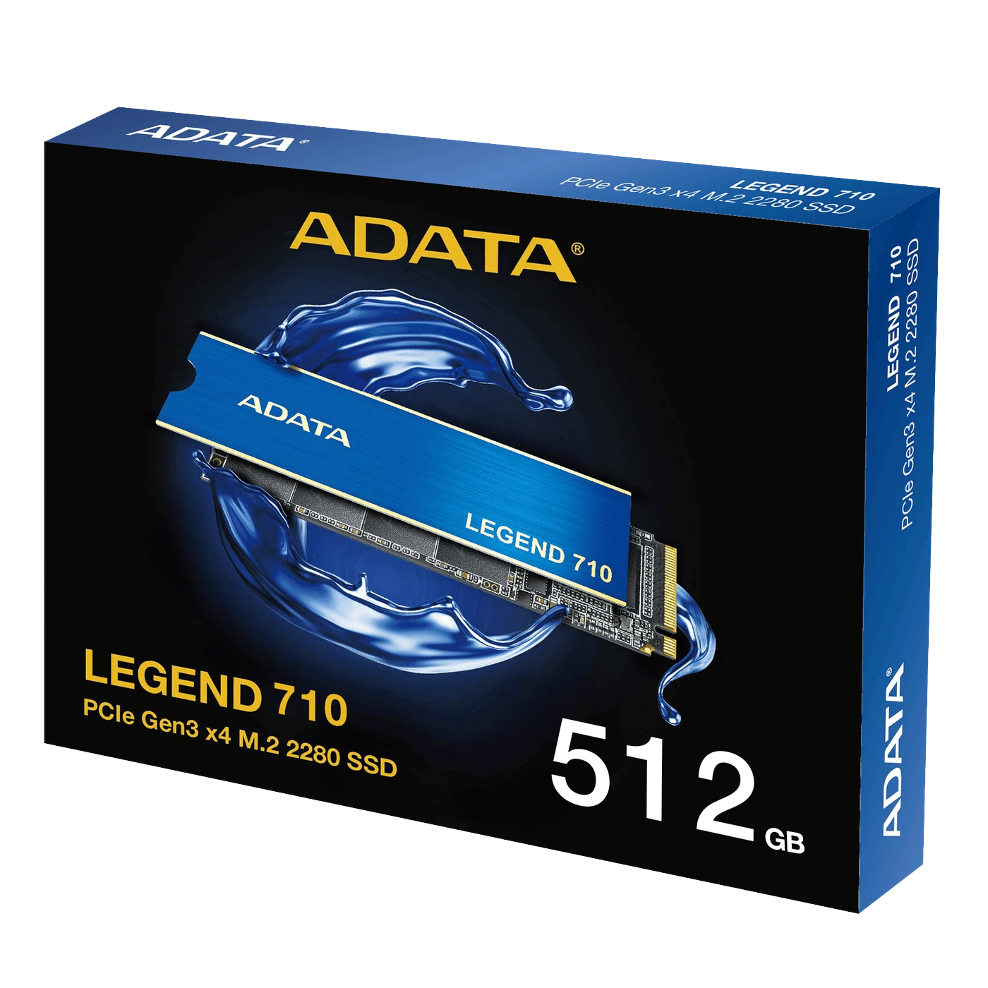 ADATA Disque Dur SSD Interne Adata Legend 710 512Go M.2 2400Mo/s NVMe 12M – image 1
