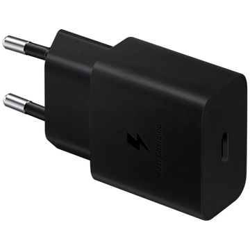 Achat Samsung Chargeur Secteur 15W USB-C vers USB-C Noir (Adaptateur seul, sans cable) Maroc - Vue face