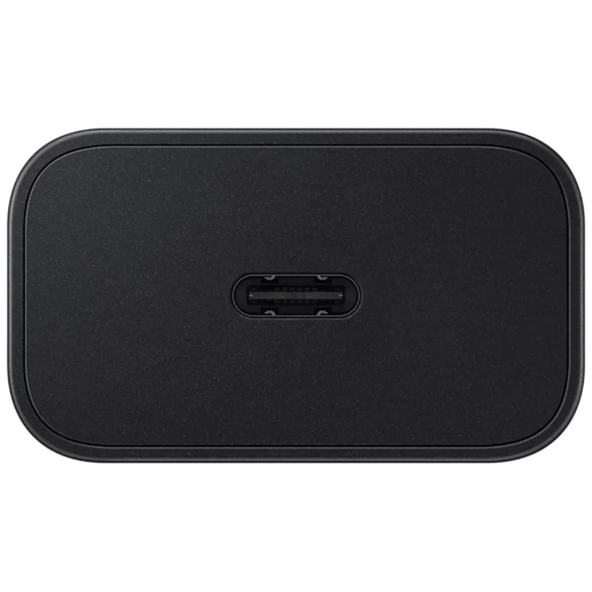 Design Samsung Chargeur Secteur 25W USB-C vers USB-C Noir (Adaptateur seul, sans cable) - Vue laterale