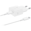 Samsung Chargeur Secteur 25W USB-C vers USB-C Blanc - Vue 3