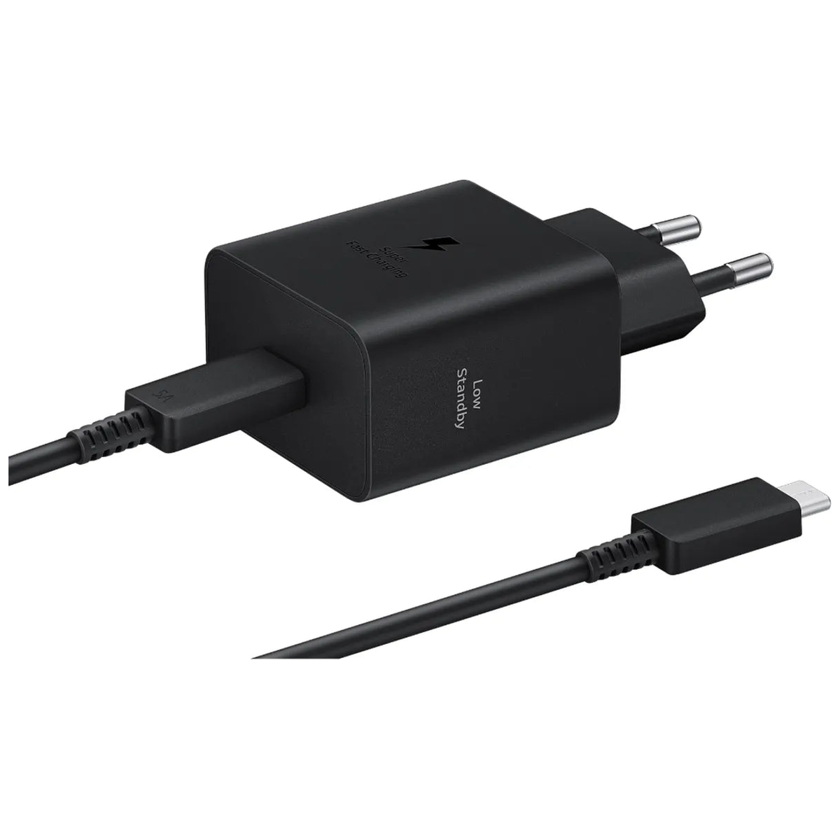 Achat Samsung Chargeur Secteur 45W USB-C vers USB-C Noir Maroc - Vue face