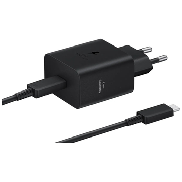 Achat Samsung Chargeur Secteur 45W USB-C vers USB-C Noir Maroc - Vue face