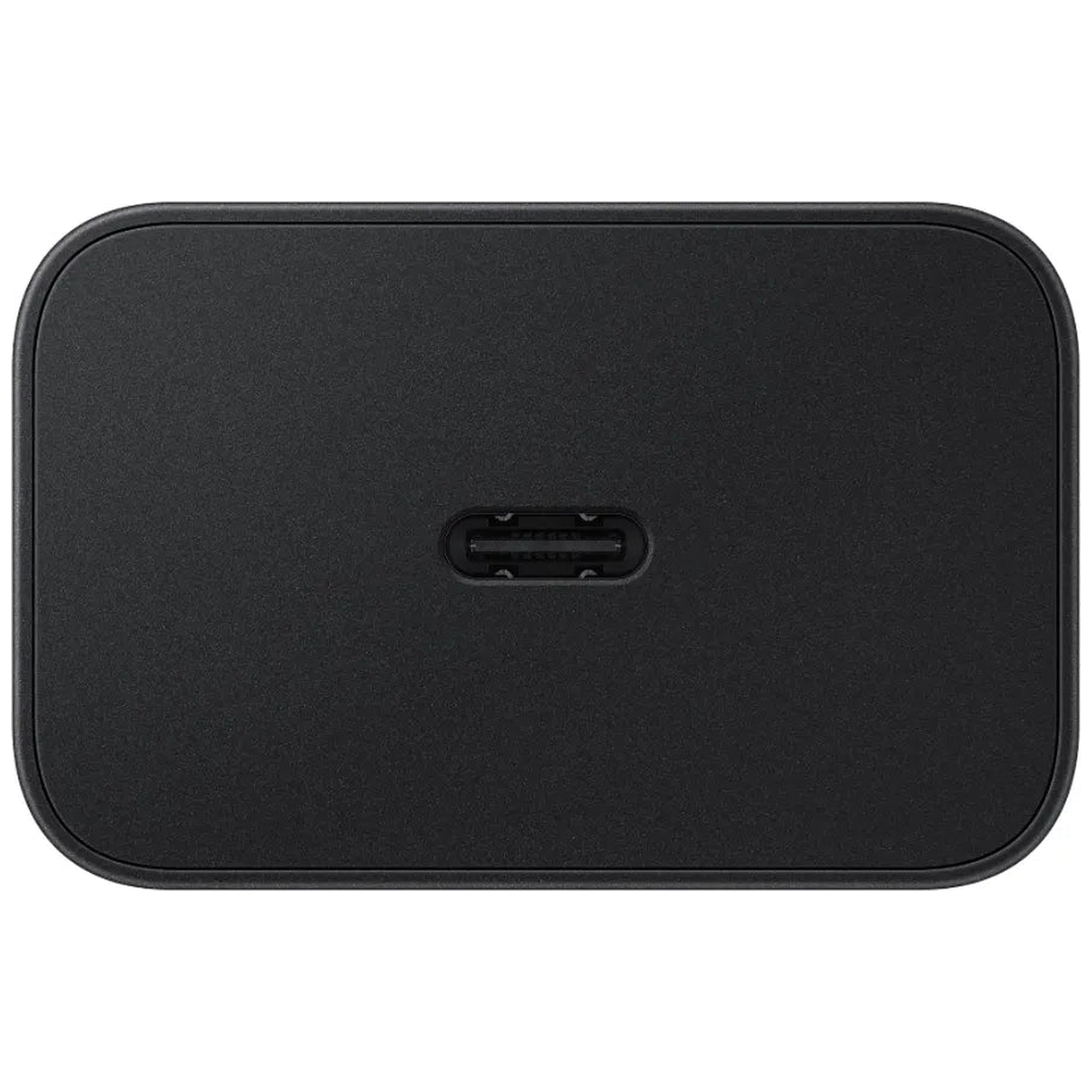 Design Samsung Chargeur Secteur 45W USB-C vers USB-C Noir - Vue laterale