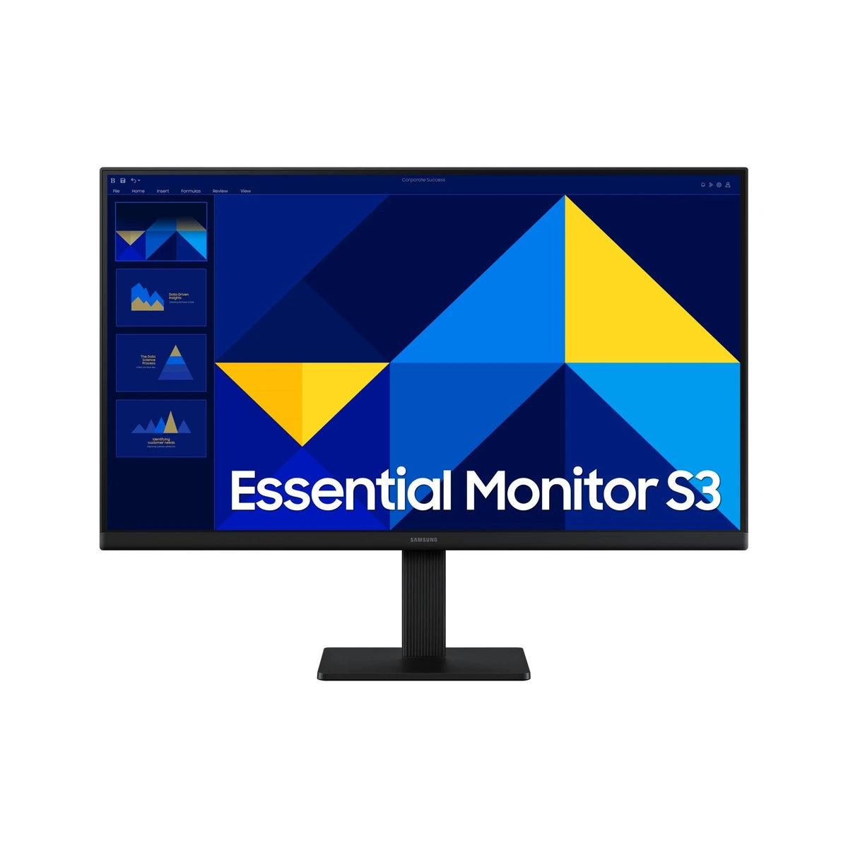 Moniteur Samsung S30GD LCD 24" FHD VA 100Hz - vue de profil