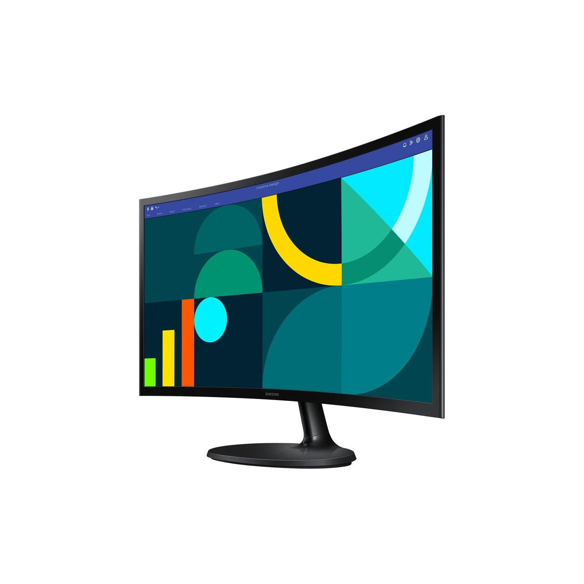Moniteur Samsung S36GD Incurvé LCD 24" FHD VA 100Hz - vue de profil