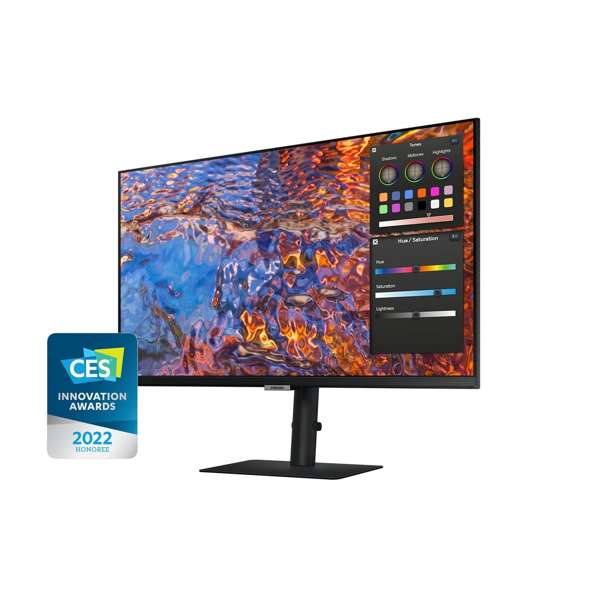 Moniteur Samsung S80PB 27" UHD IPS 60Hz - vue de profil