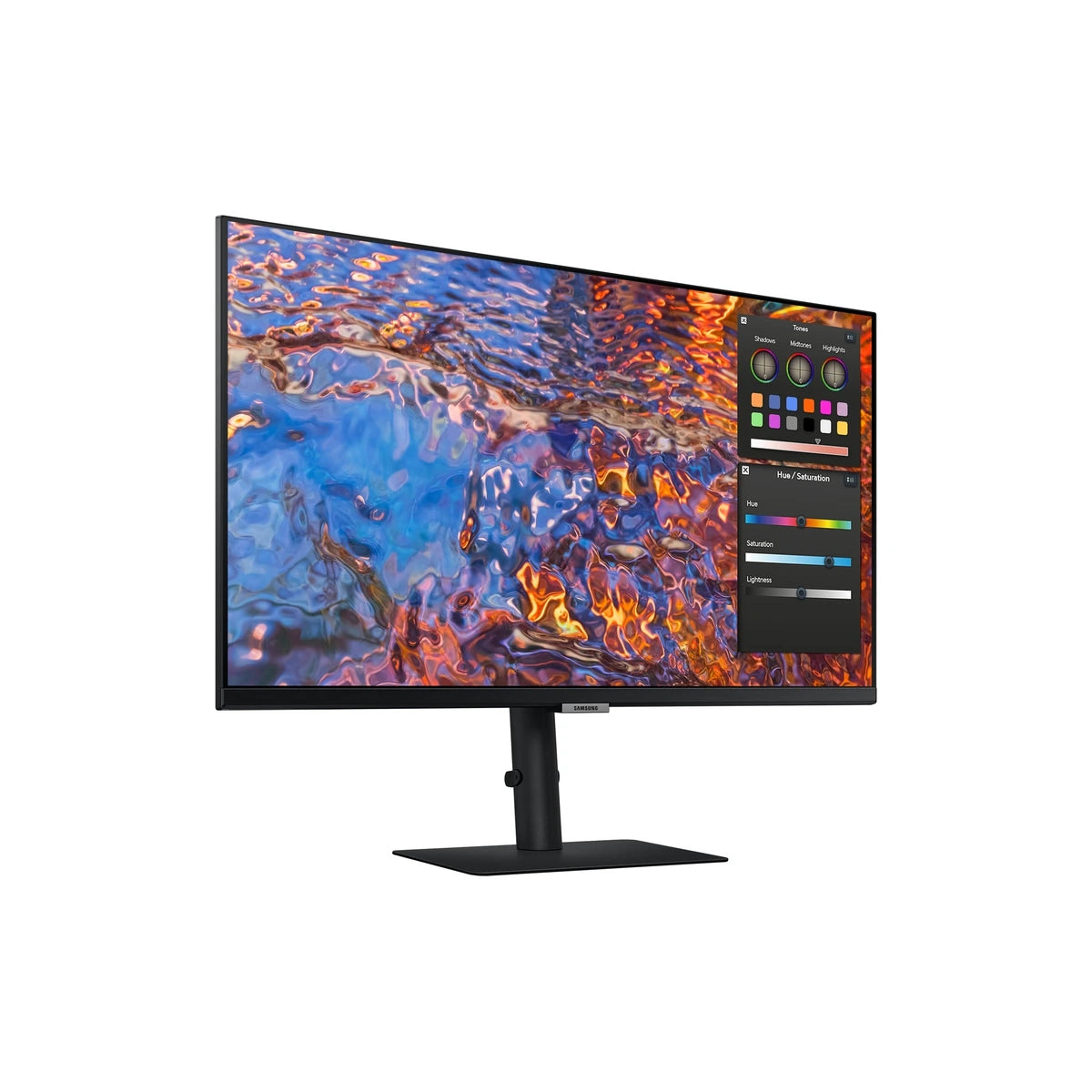 Moniteur Samsung S80PB 27" UHD IPS 60Hz - vue latérale