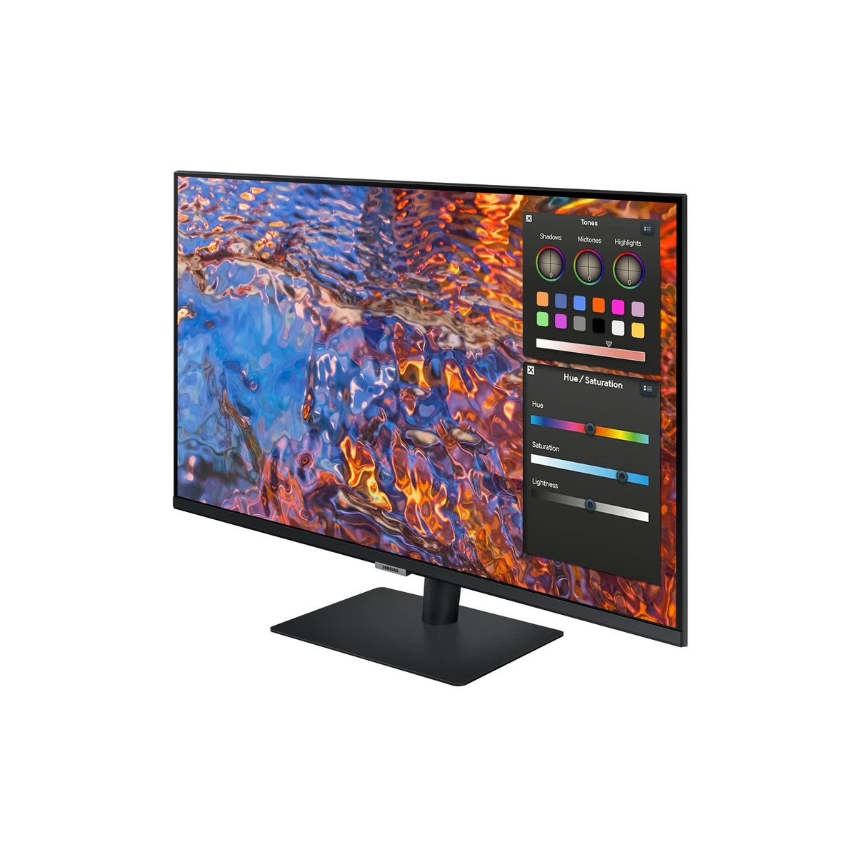 Moniteur Samsung S80PB 32" UHD VA 60Hz - vue latérale
